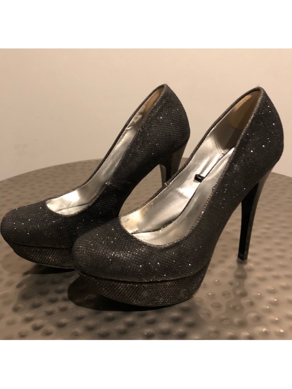 *LAST CHANCE SALE* - Black sparkly high heels